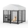 Large Dog Kennel Outdoor Pet Pens Dogs Run Enclosure Animal4'L x 4'W x 4.25'H