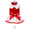 Christmas Candy Cane Dress and Matching Leash