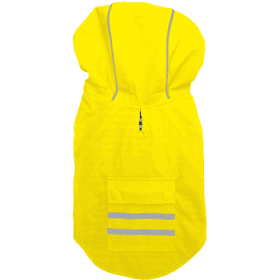 Slicker Raincoat with Striped Lining - Yellow (size: XX-Small)