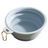 Macaron Color Portable Foldable Travel Bowl for Cats Dogs Lightweight Space-Saving Pet Feeding Drinking Outdoor Use 350ml